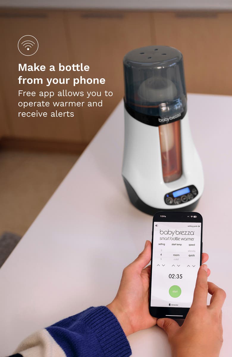 BABY BREZZA Smart Bottle & Breastmilk Warmer, Alternate, color, Charcoal