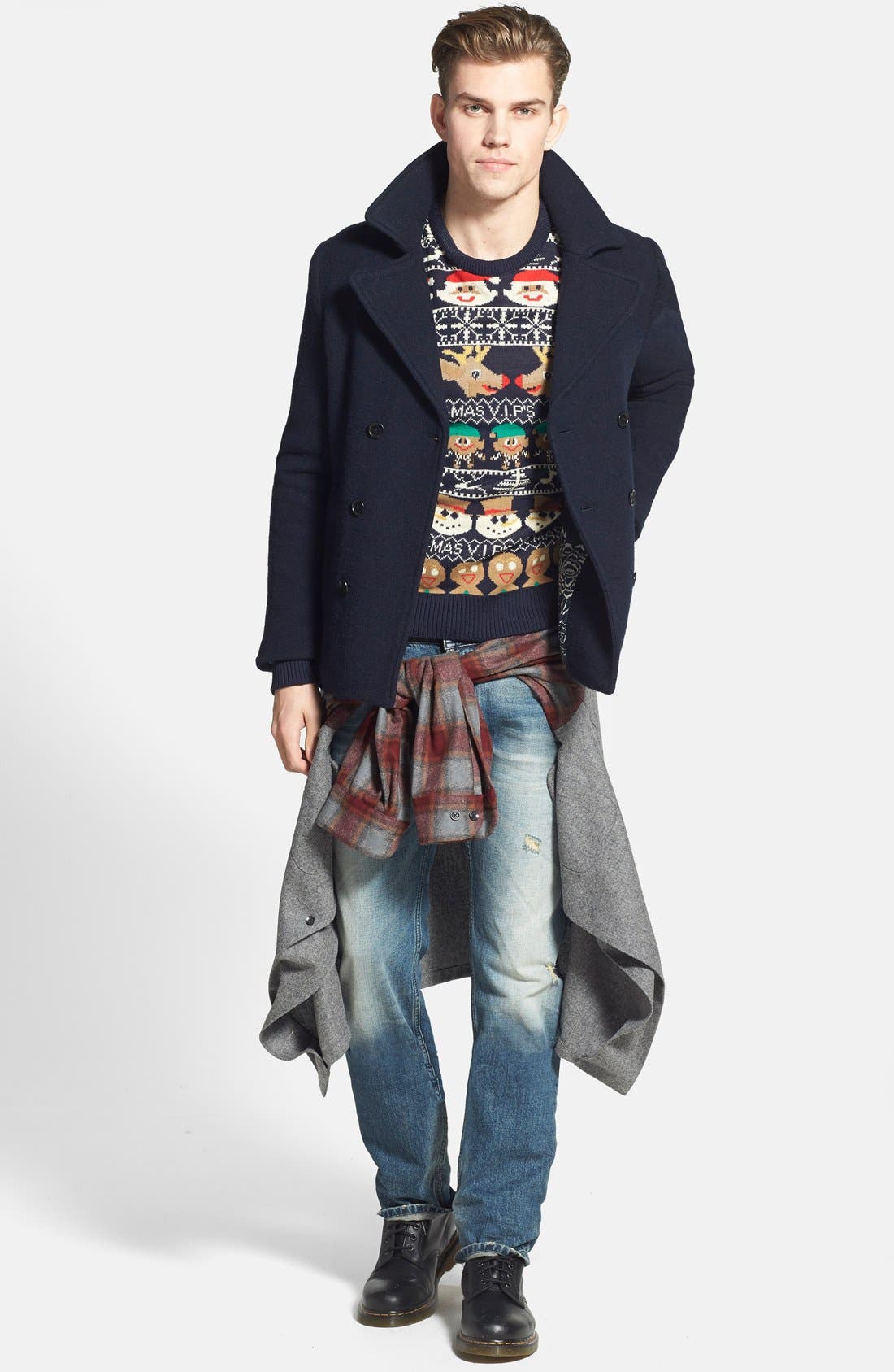 Dr. Martens 'Original 1460' Boot, Alternate, color, 