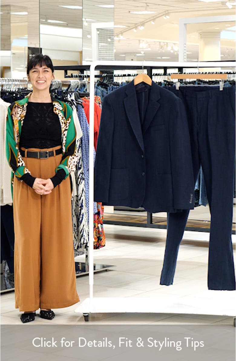 Icon Relaxed Fit Linen Suit, sales video thumbnail