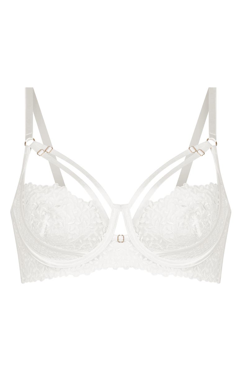Hunkemöller Kristina Strappy Underwire Bra, Alternate, color, Snow White