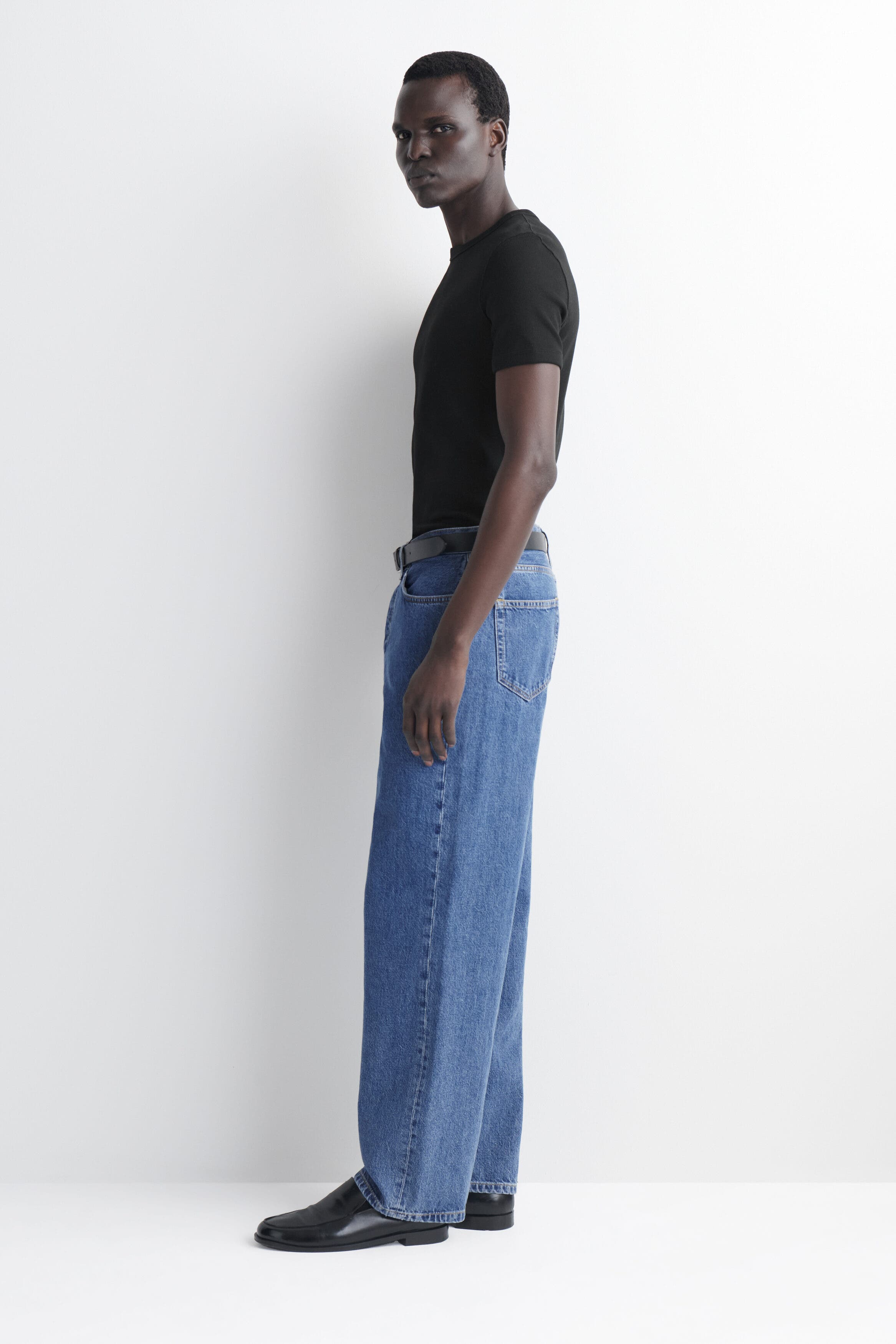 Slim Ribbed Cotton T-Shirt - image 2