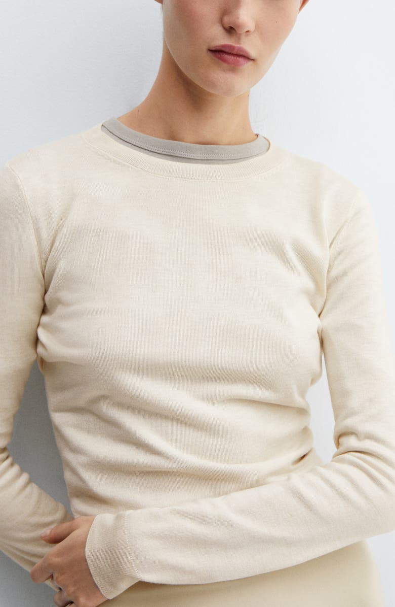 MANGO Crewneck Sweater, Alternate, color, 