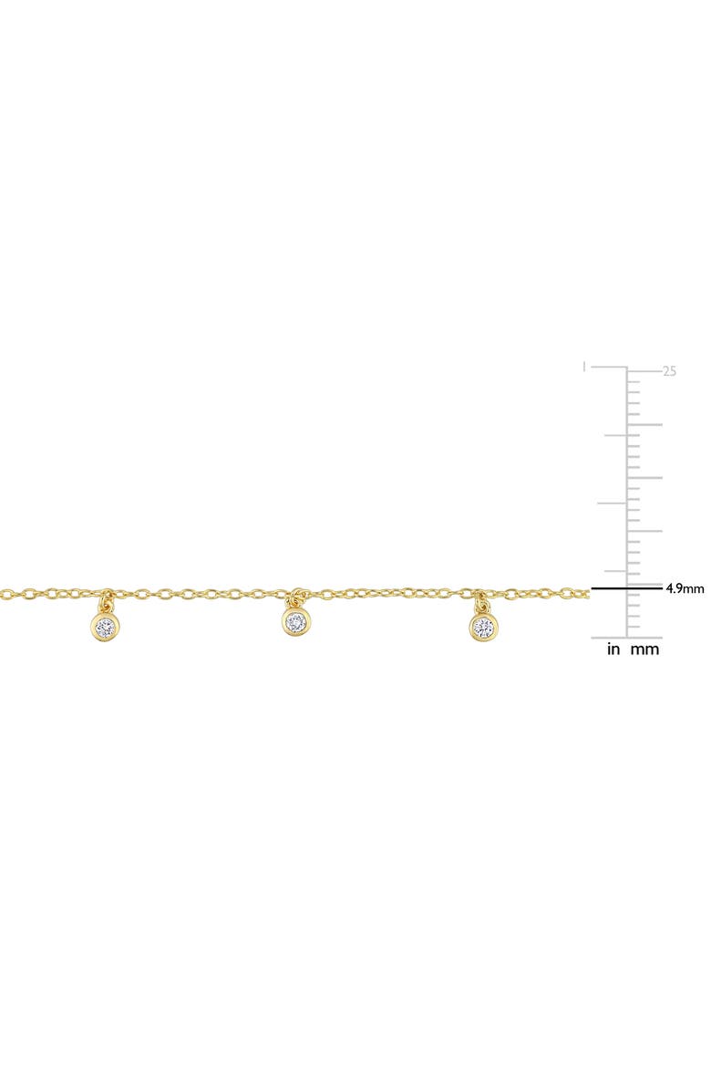 Created Forever Lab Grown Diamond Station Necklace - 0.17ct., Alternate, color, Gold