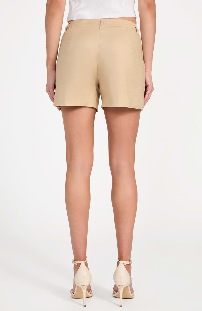 GUESS Isabeau Linen Blend Shorts, Alternate, color, 