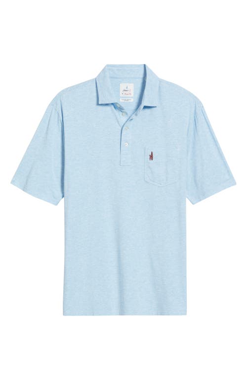 Johnnie-o Heathered Original 2.0 Regular Fit Polo In Blue