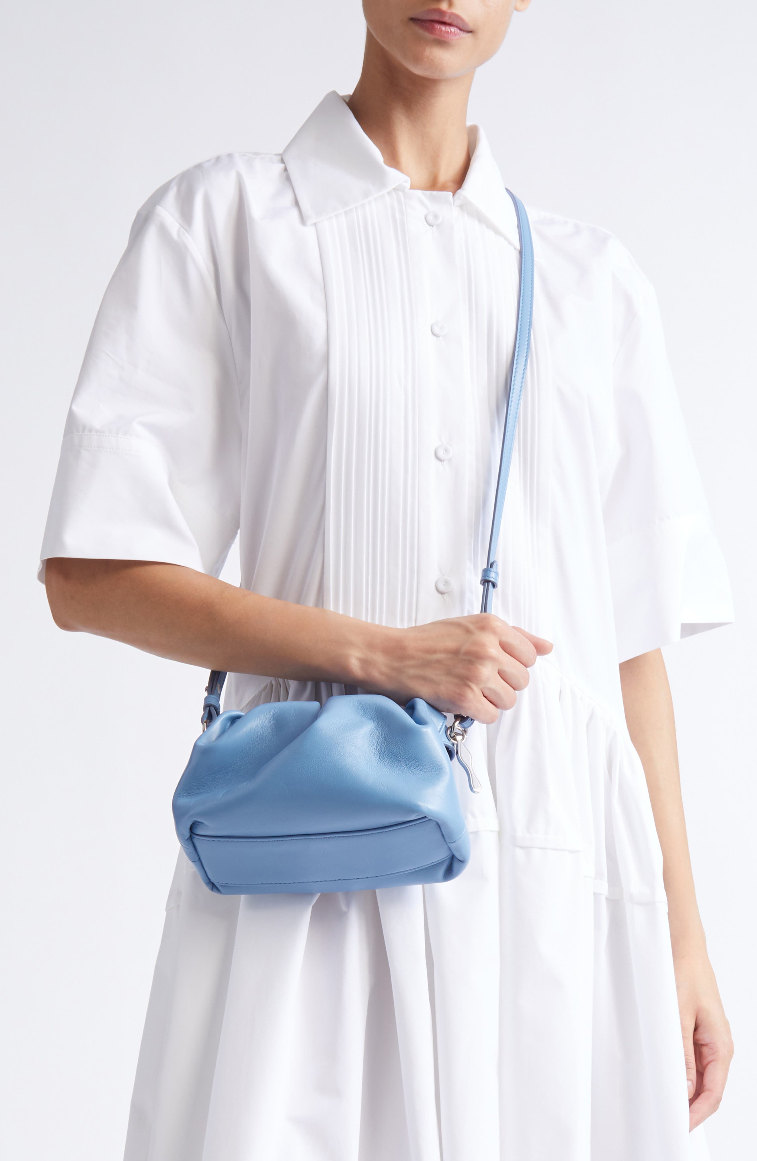 Christian Louboutin Mini Eva Leather Crossbody Bag, Alternate, color, 4375 Ceruleo