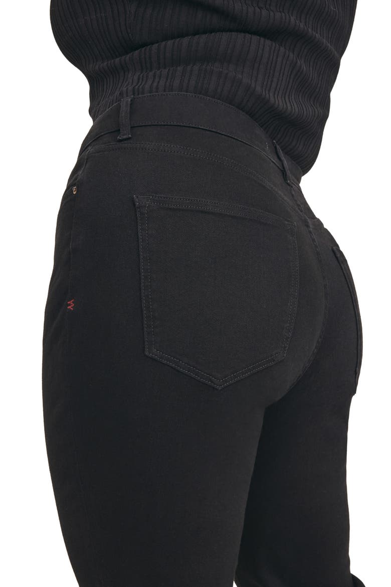 NAO High Waist Bootcut Jeans, Alternate, color, JET BLACK