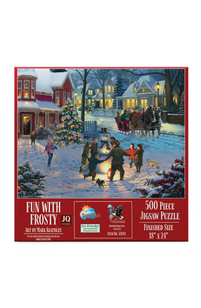 Sunsout Fun with Frosty 500 piece Jigsaw Puzzle for Adults, Alternate, color, Multicolor
