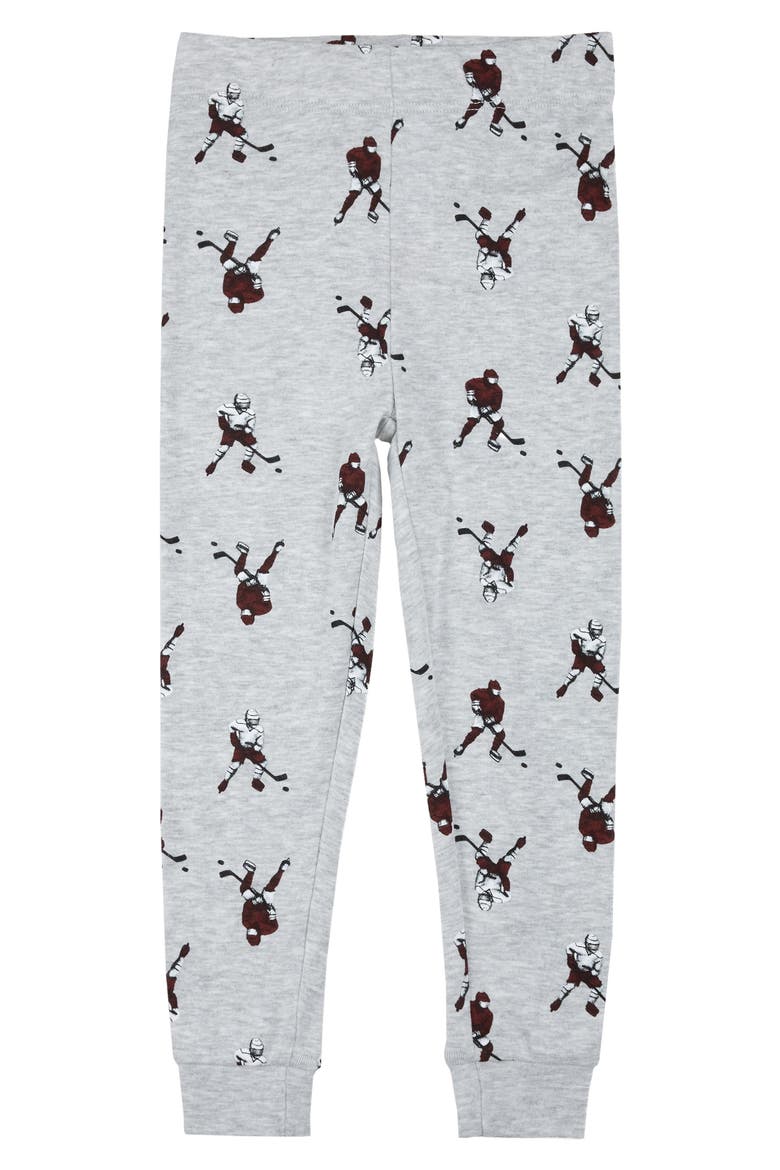Kids' 4-Piece Pajamas, Alternate, color, HOCKEY