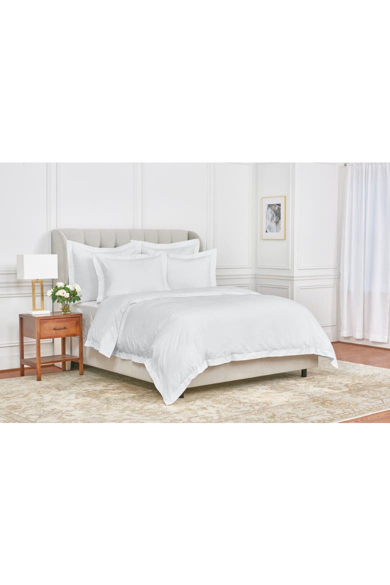Whitaker White 100% Cotton Standard Pillow Sham 20" x 26", Alternate, color, Off-White