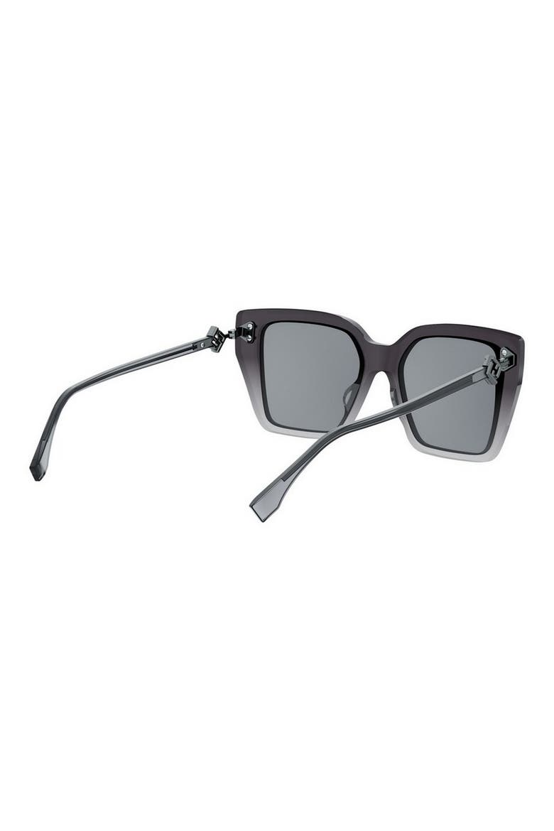 FF Diamonds 54mm Gradient Square Sunglasses, Alternate, color, GRYO/SMKMR