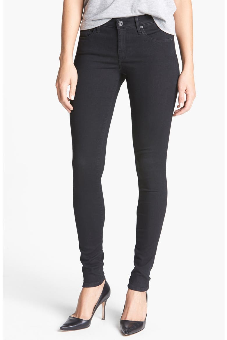 'The Absolute Legging' Skinny Jeans, Main, color, RAVEN