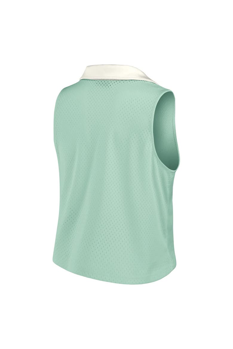 Women's Fanatics Mint Miami Dolphins Studio Wellness V-Neck Tank Top, Alternate, color, Mint