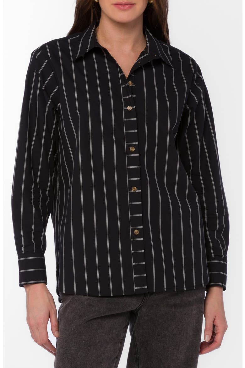 Jessamy Oversize Long Sleeve Button-Up Shirt, Main, color, MONOTONE