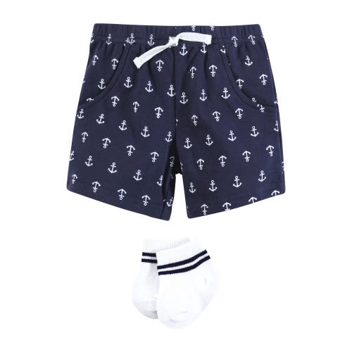 Hudson Baby Bodysuit, Short And Sock In Multi