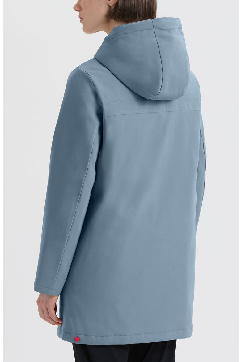 Billie Hooded Raincoat, Alternate, color, WINTER SKY