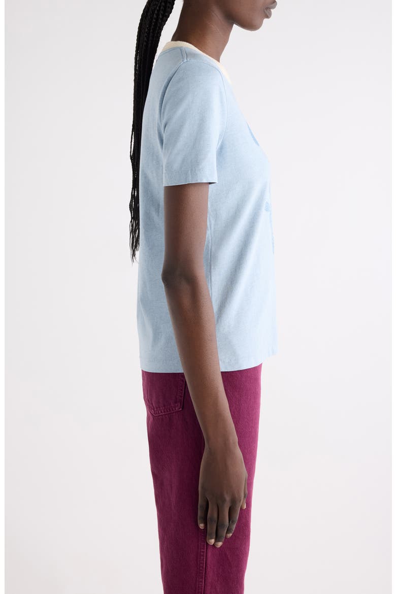 Forget Me Not Graphic Cotton T-Shirt, Alternate, color, SHADOW BLUE