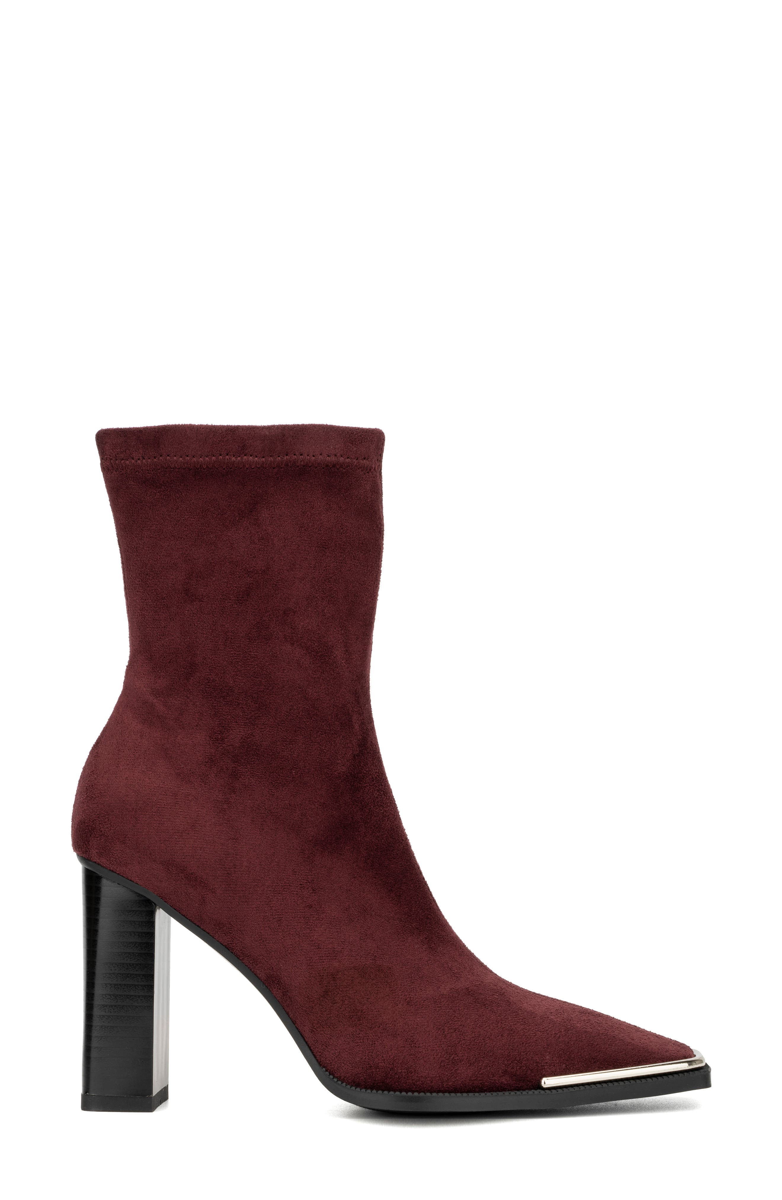 TORGEIS Katya Block Heel Bootie, Alternate, color, Burgundy