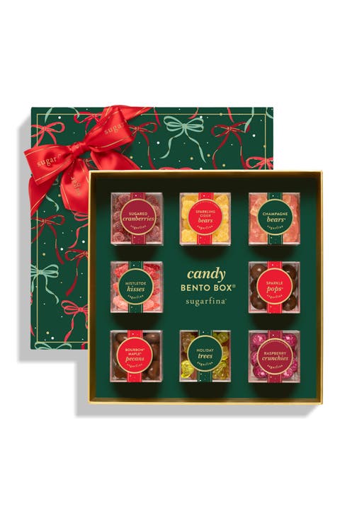 Happy Holidays 8-Cube Candy Bento Box Gift