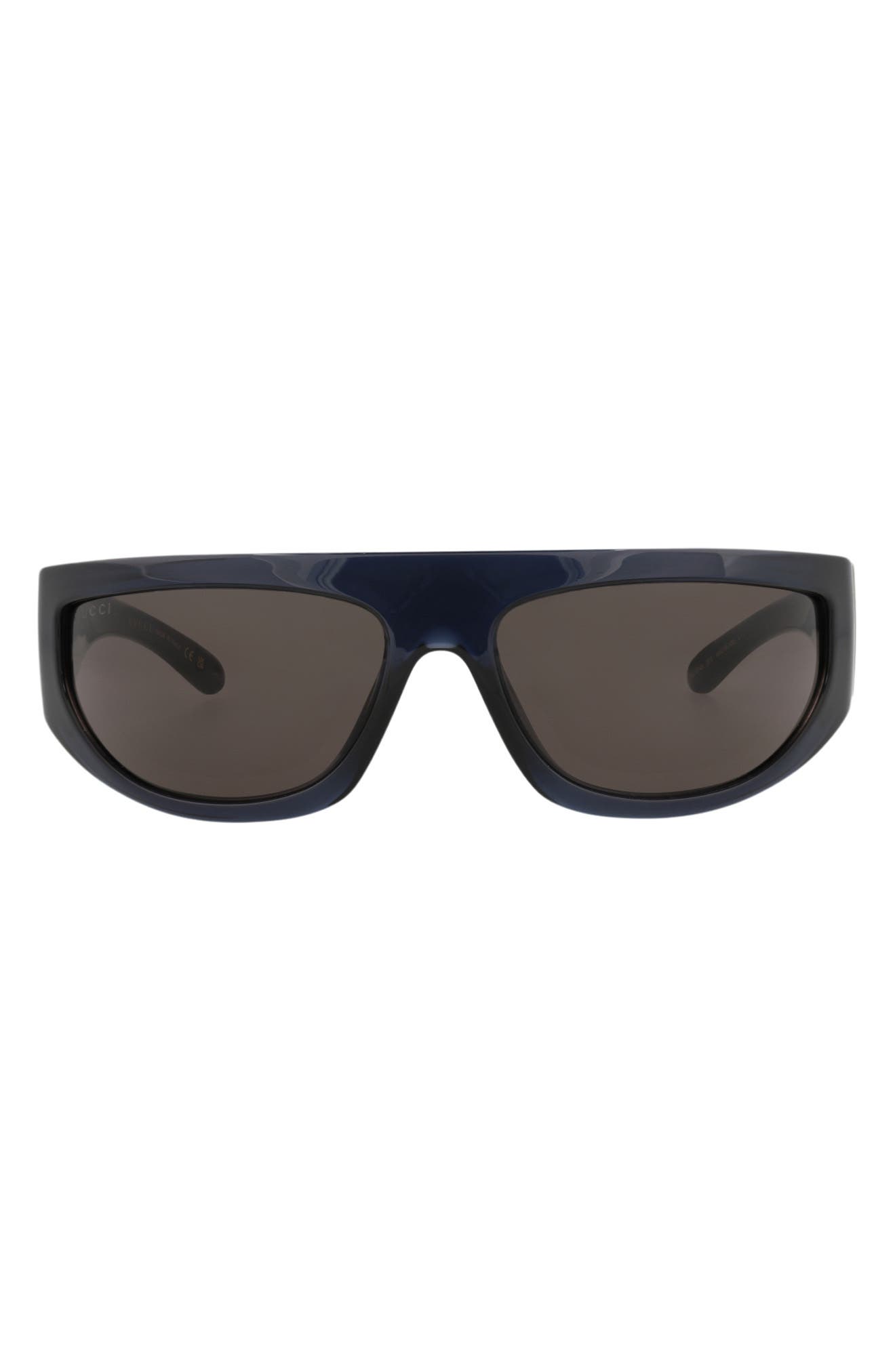 Gucci 64mm Wrap Sunglasses
