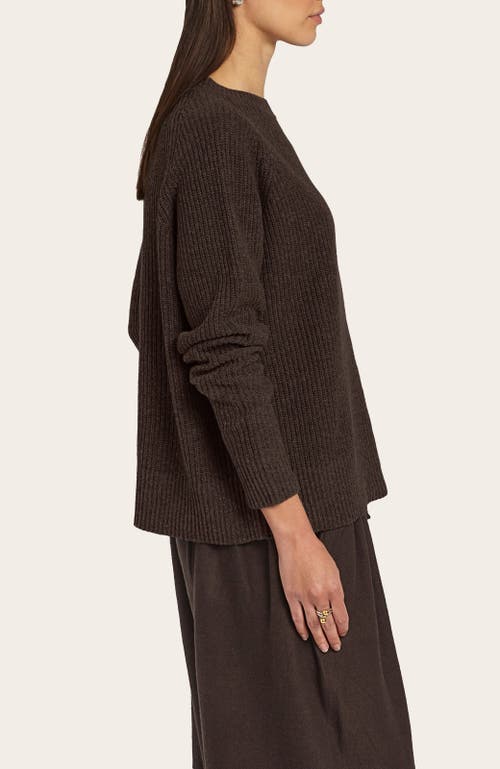 Oyun Romy Ribbed Crew In Espresso