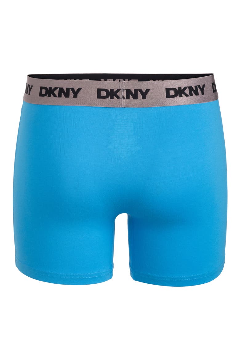 Cotton Stretch Pack of 4 Boxer Briefs, Alternate, color, JET/ ATOMIC BLUE/ WHITE/ GREY