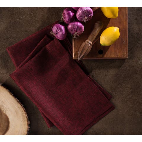 Linen Kitchen Towels Set of 2, 17 x 26 Inch for Dining Table, Holiday and Everyday Table Decor - Kitchen Linen
