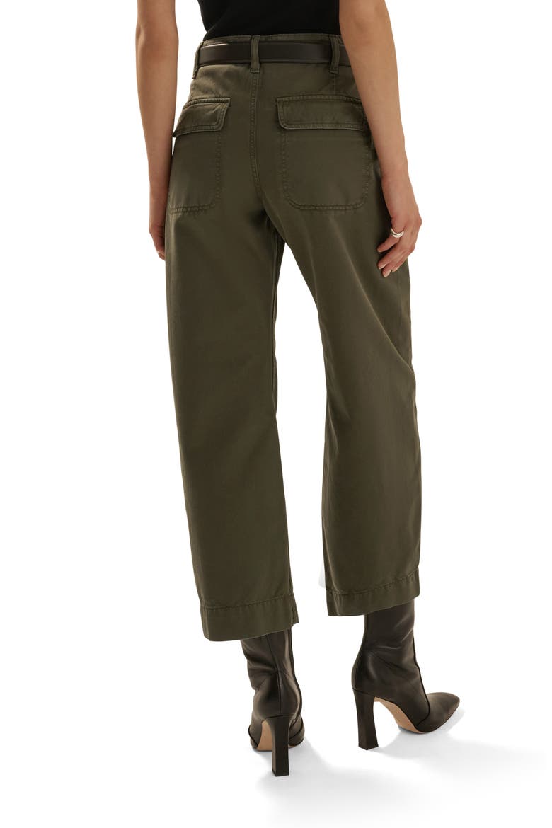 The Major Wide Leg Crop Pants, Alternate, color, ARMY