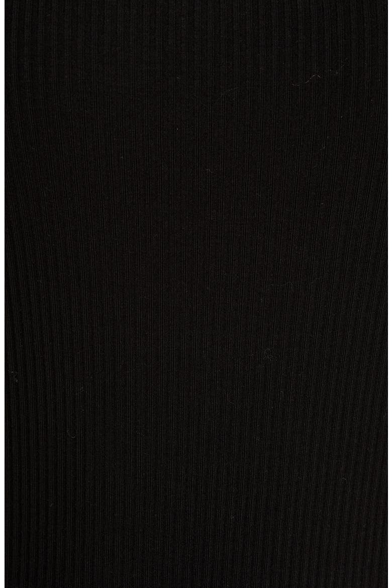 Ribbed Sleeveless Bodysuit, Alternate, color, BLACK
