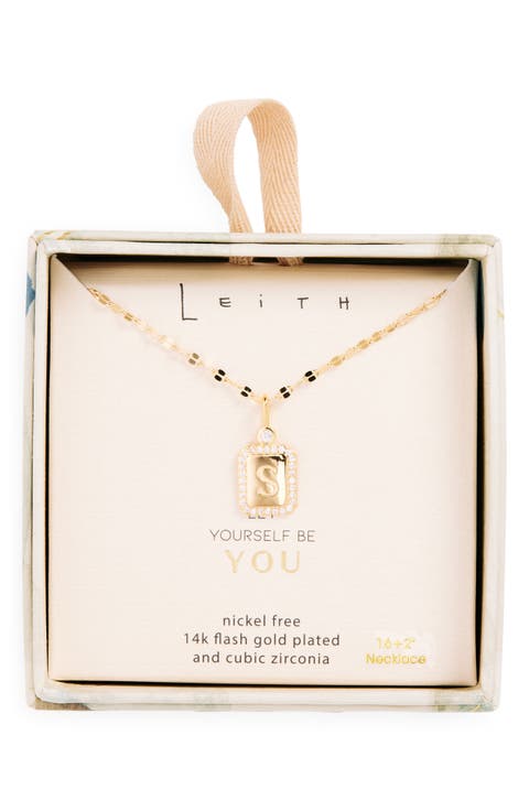 Initial Pendant Necklace