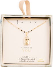 Leith Initial Pendant Necklace