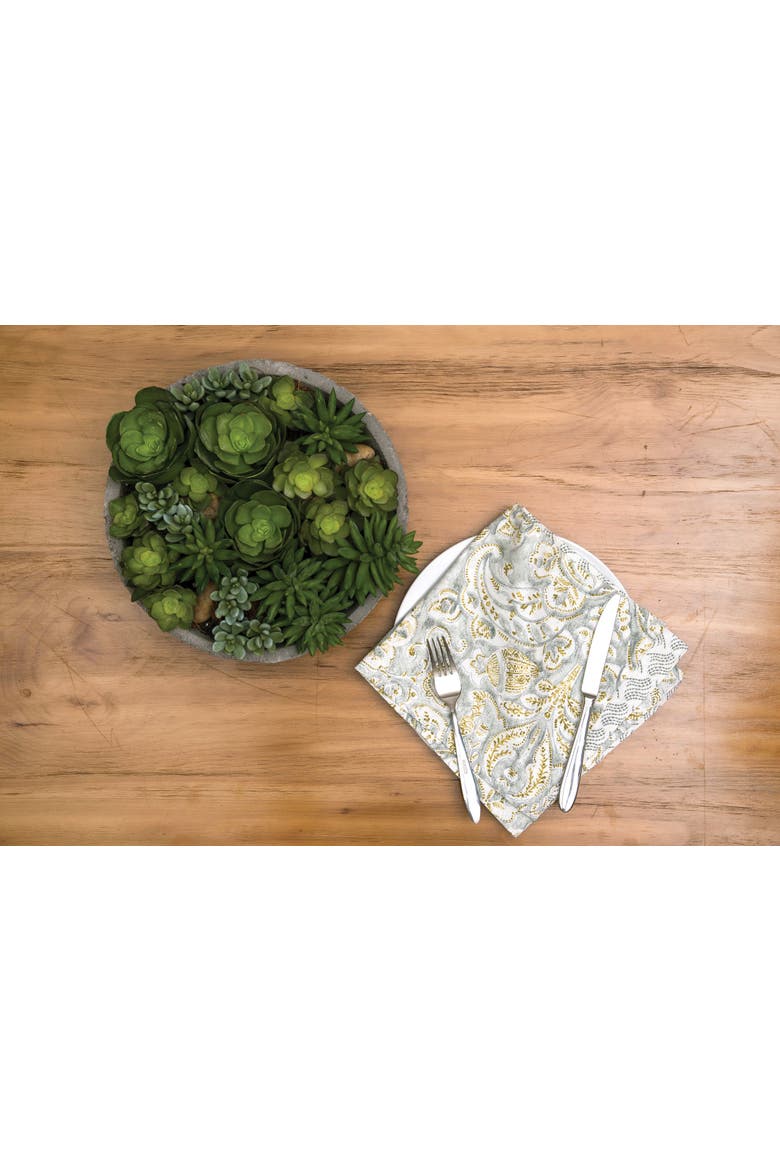 Volterra Damask Napkin, Alternate, color, Gray