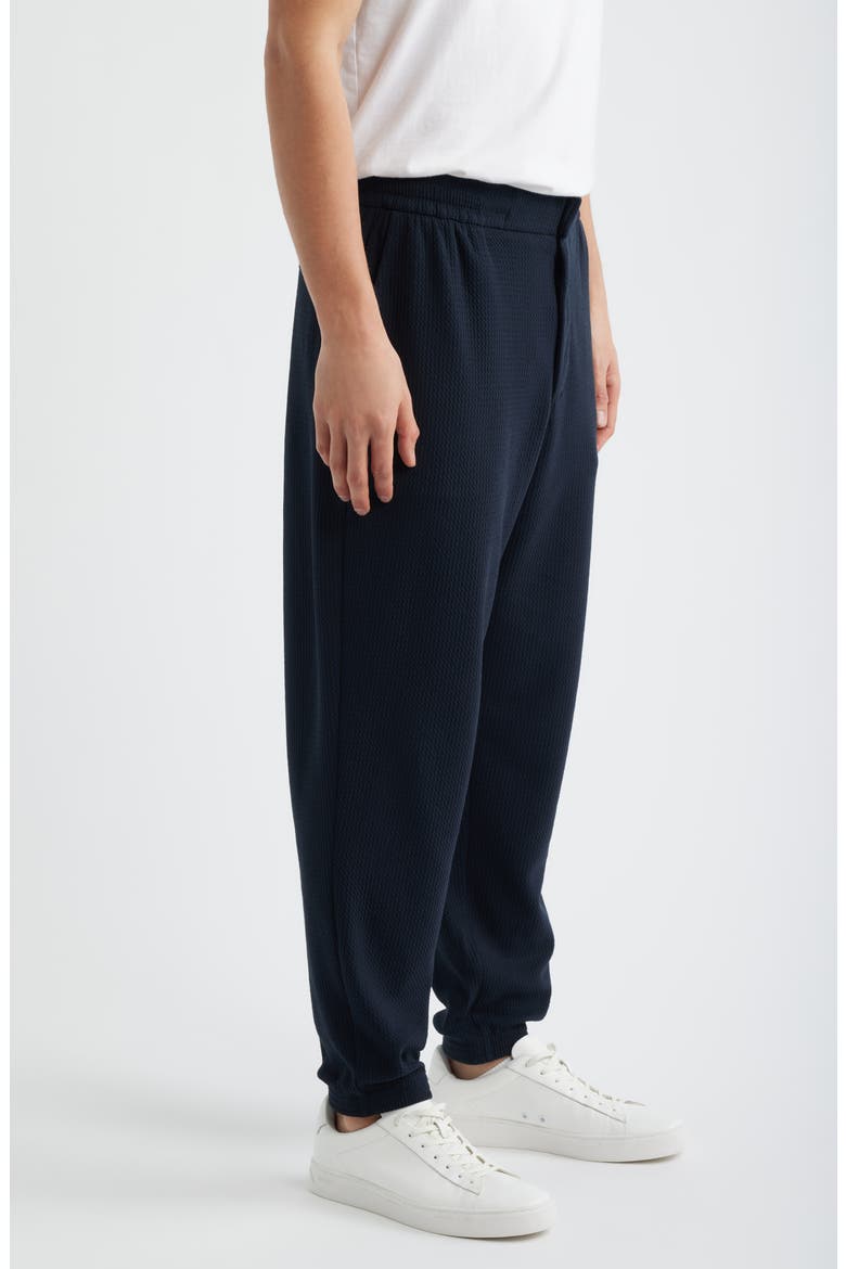 Textured Jersey Joggers, Alternate, color, SOLID BLUE NAVY