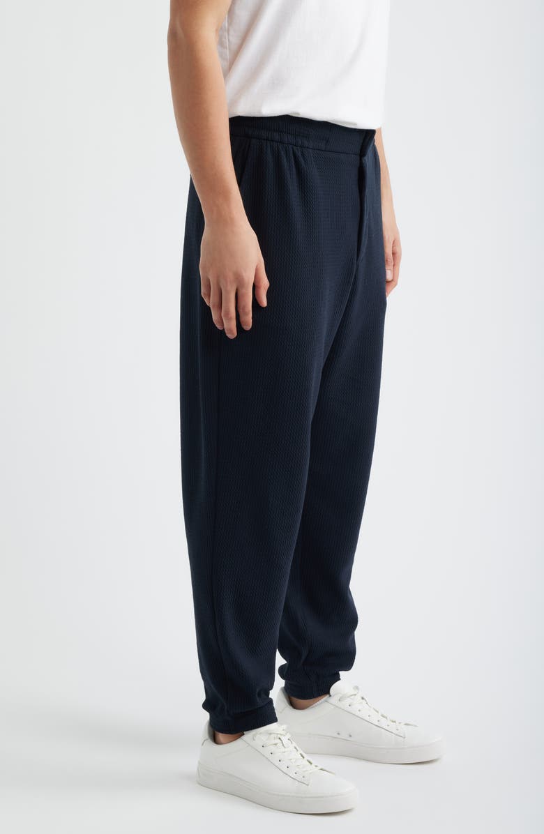 Emporio Armani Textured Jersey Joggers, Alternate, color, Solid Blue Navy