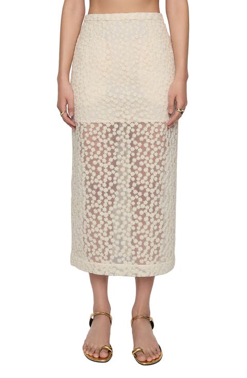Jaci Lace Midi Skirt