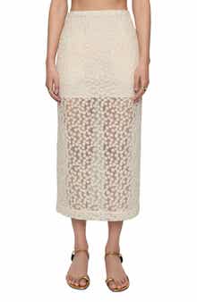 Rebecca Minkoff Jaci Lace Midi Skirt