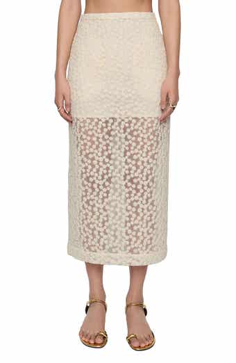 Rebecca Minkoff Jaci Lace Midi Skirt
