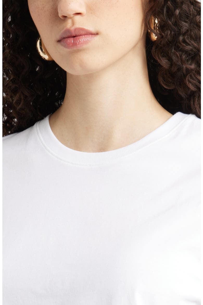 Relaxed Fit Pima Cotton Crewneck T-Shirt, Alternate, color, WHITE