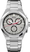MIDO Multifort 8 Grey One Crown Chronograph Bracelet Watch, 40mm