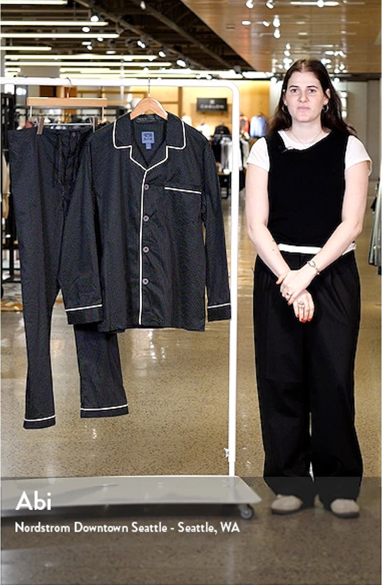 Revival Microdot Cotton Sateen Pajamas, sales video thumbnail