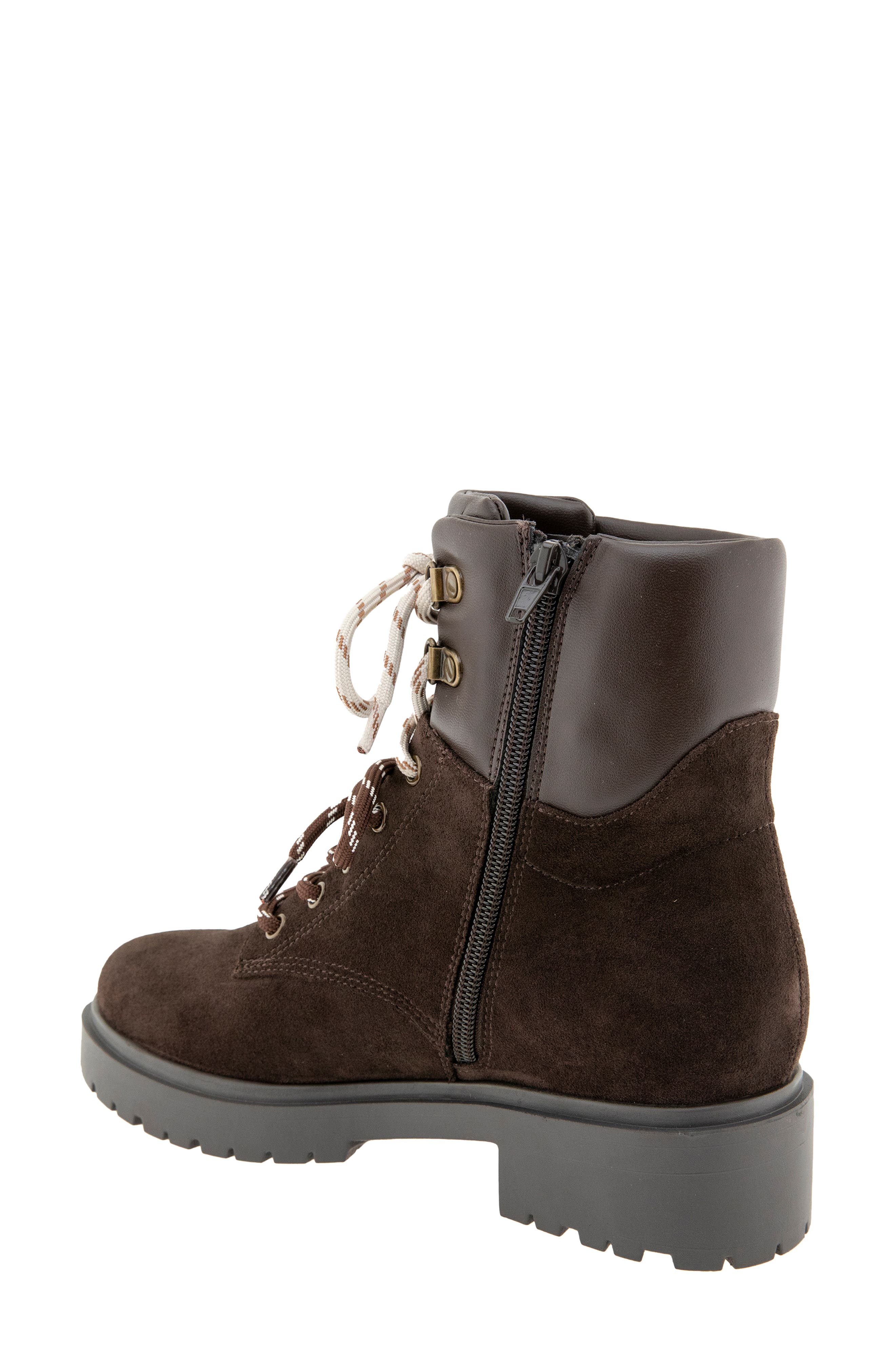 Morli Faux Shearling Boot, Alternate, color, DARK BROWN