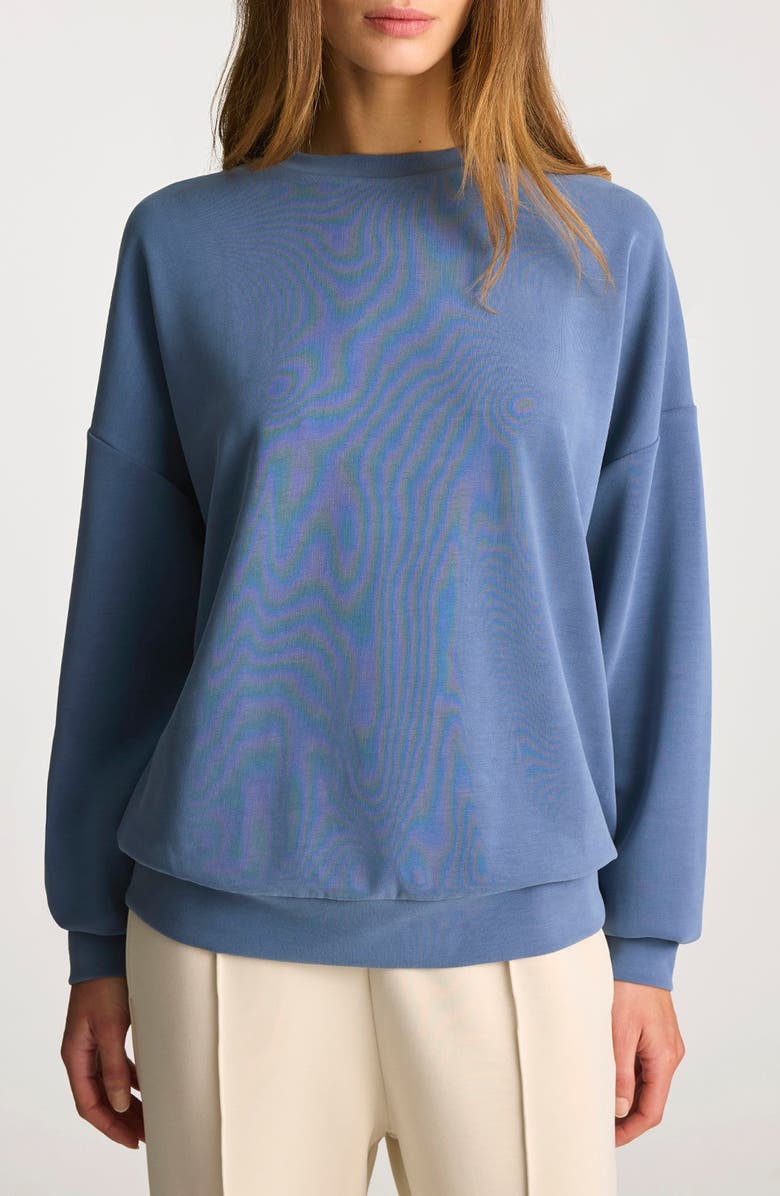 Mavi Jeans Bijou Oversize Sweatshirt, Main, color, Bijou Blue