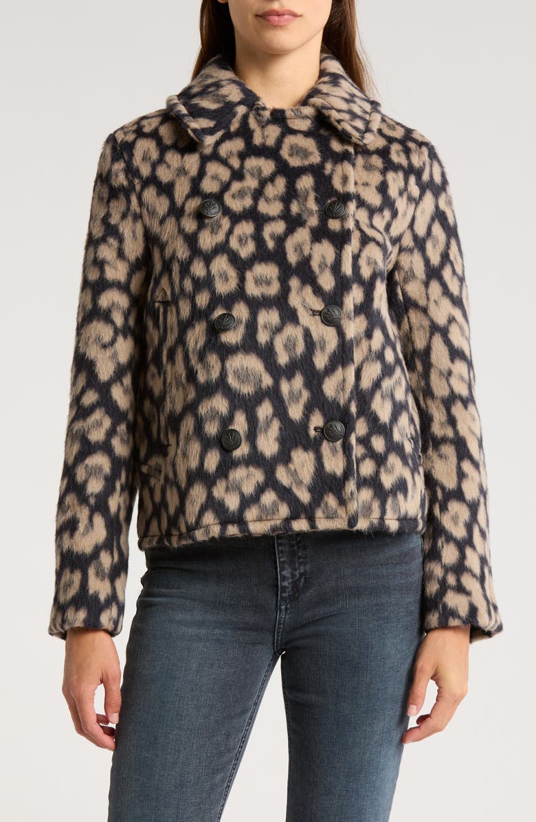 rag & bone Alfie Wool Blend Peacoat, Main, color, 