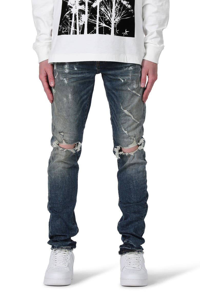 PURPLE BRAND P001 Low Rise Skinny Jeans, Main, color, 