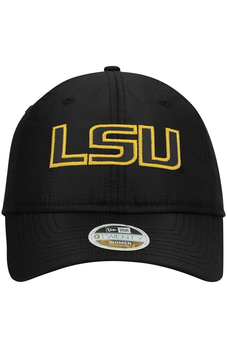 New Era Women's New Era Black LSU Tigers Warm Up 9TWENTY Adjustable Hat, Alternate, color,