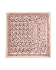 Fable England Paisley Folk Caramel Square Scarf