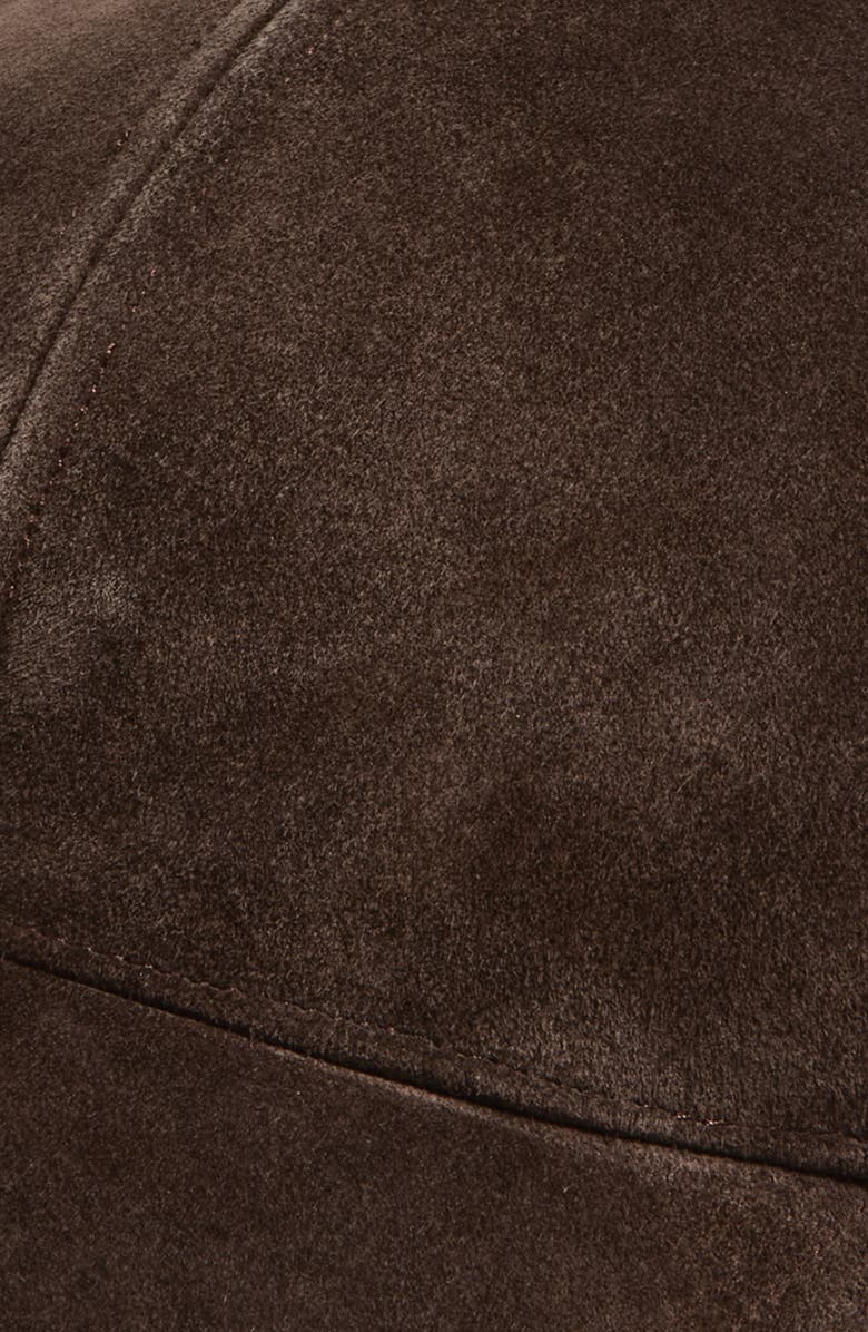 rag & bone Harlow Suede Baseball Cap, Alternate, color, Desps