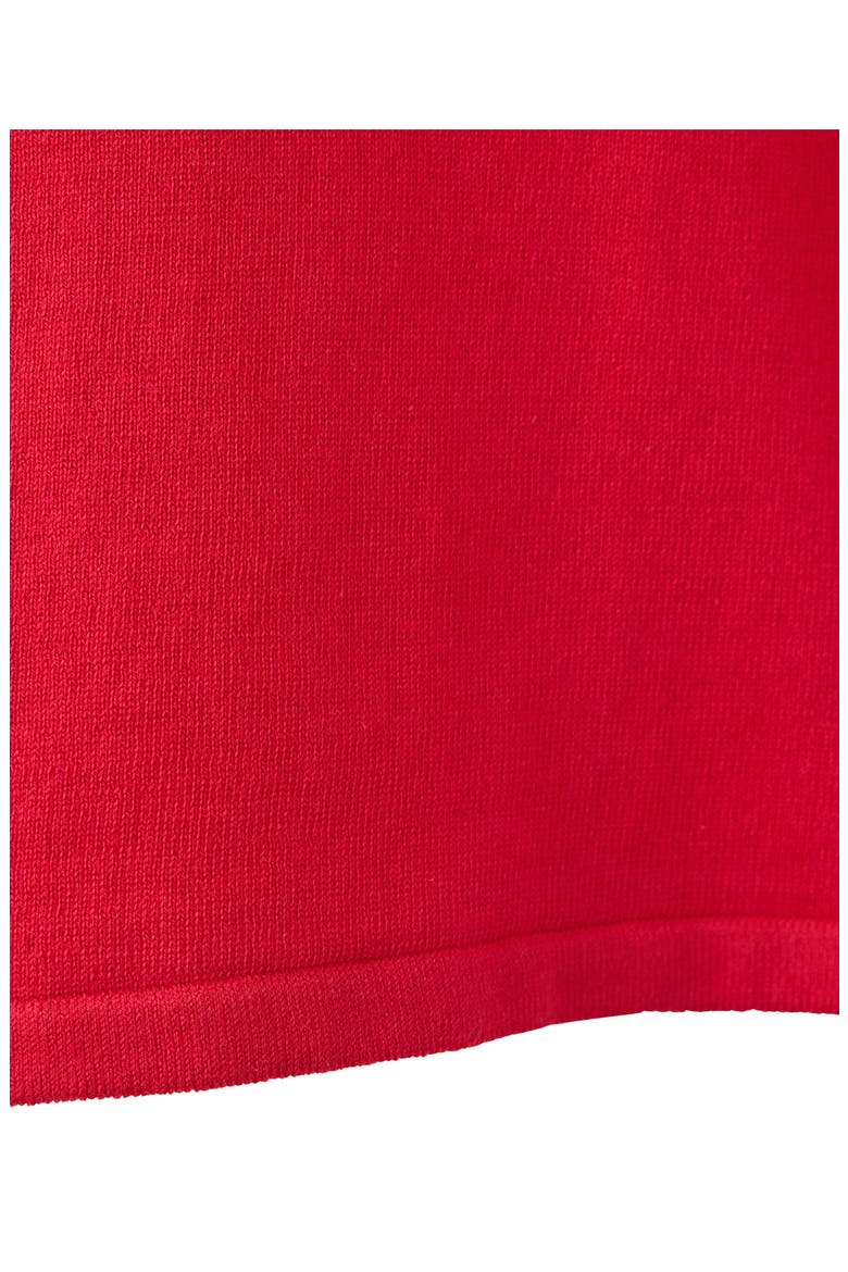 Short Sleeve Fine Knit Sweater, Alternate, color, RED