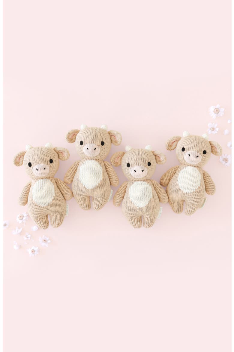 Baby Cow Stuffed Animal, Alternate, color, BROWN
