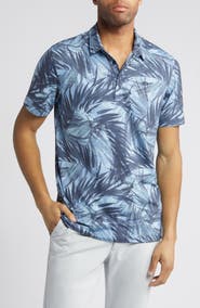 TravisMathew Forest Reserve Leaf Print Polo